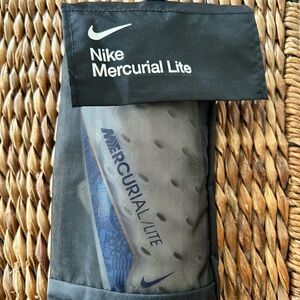 Nike Mercurial Lite Shin Guards - White With Blue Accent